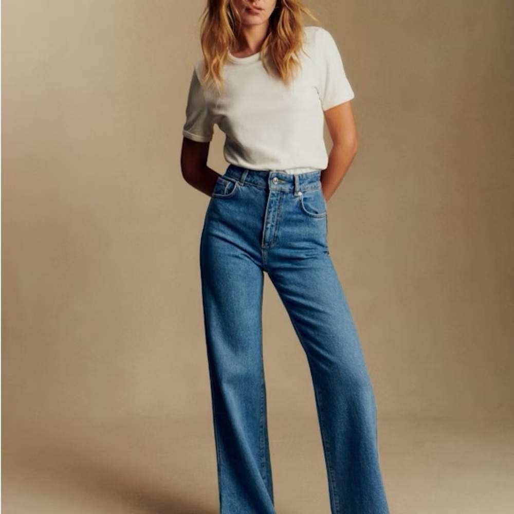 Sézane 70s Jeans - Denim Blue